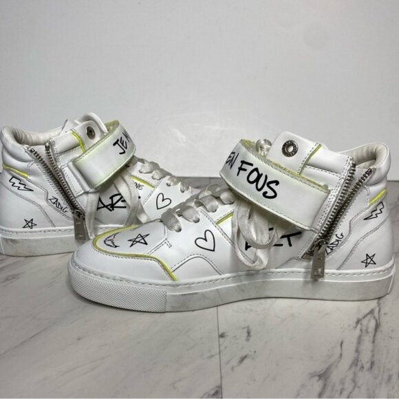 Zadig & Voltaire Mid Flash Sneaker 38 / 8 - Picture 6 of 15